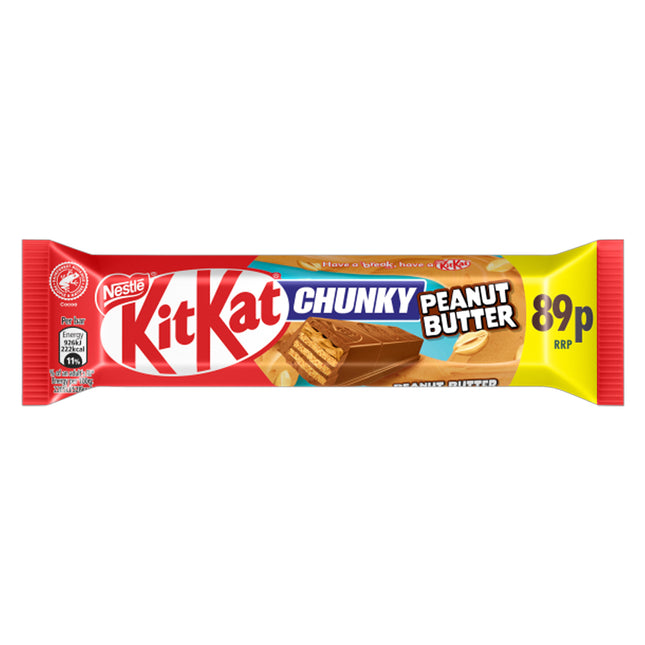 KitKat Chunky Peanut Butter Chocolate Bar PMP 89p 42g