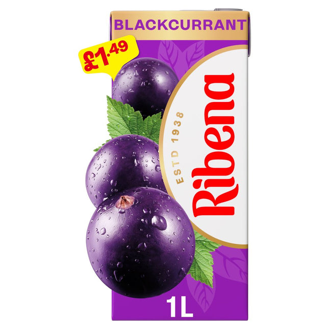 Ribena Blackcurrant TETRA PMP £1.49 1L