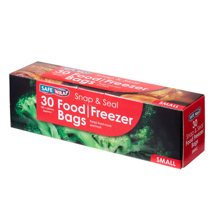 Swrp 180 x 230mm Small Food/Freezer Bag Snap Seal 30s