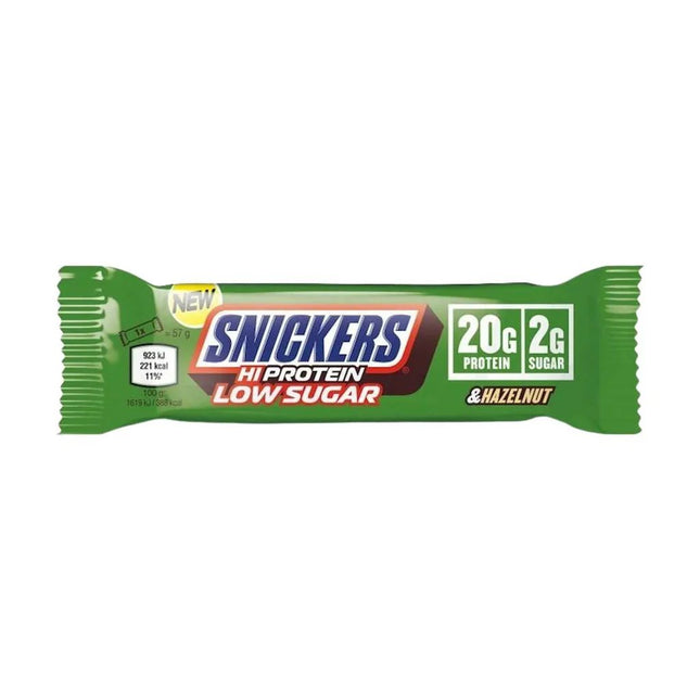 Snickers, Hi Protein Low Sugar Hazelnut Bar, 57G