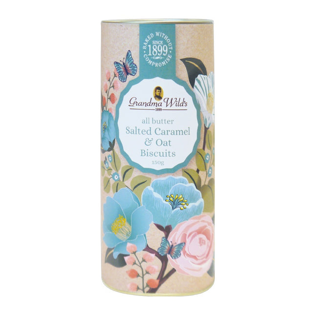 Grandma Wild's Floral Botanical Tube All Butter Salted Caramel & Oat 150g