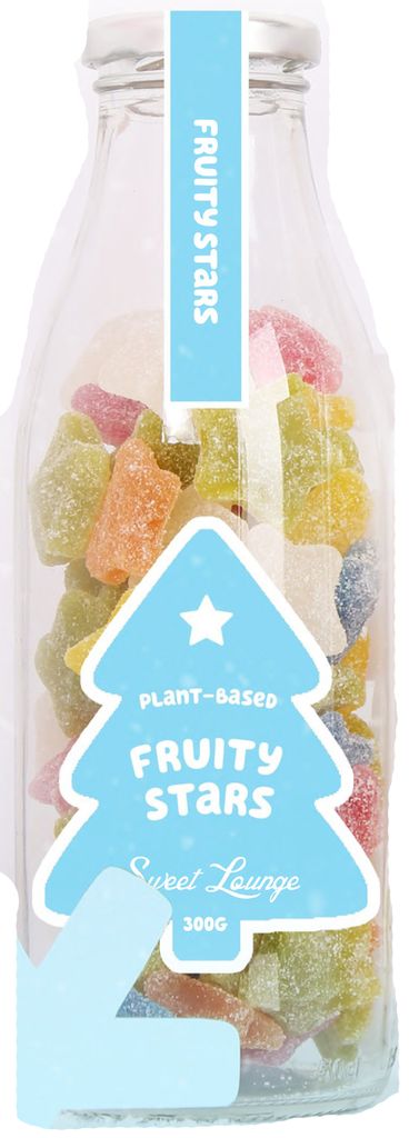 Sweet Lounge Fizzy Orange Carrot 'Reindeer Treats' Glass Jar 300g