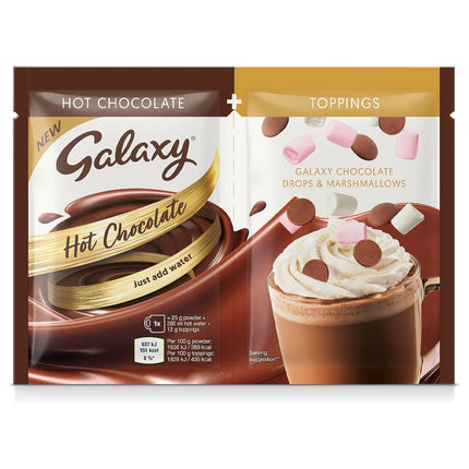 Galaxy Instant & Toppings (Mallows & Chocolate Drops) 37g