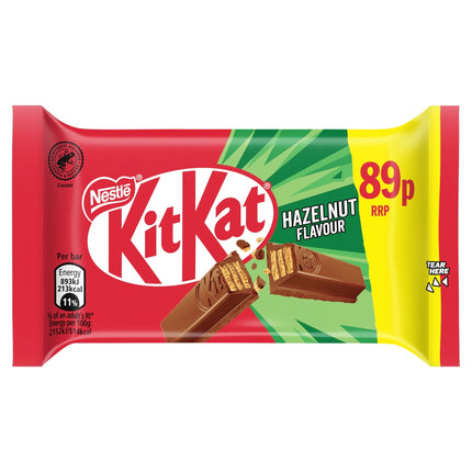 KitKat 4 Finger Hazelnut PMP 89p 41.5g