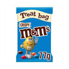M&M's Crispy Chocolate Treat Bag 77g