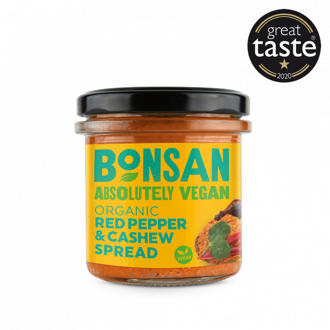 Bonsan Organic Cashew Bell Pepper Pate Vegan 130g