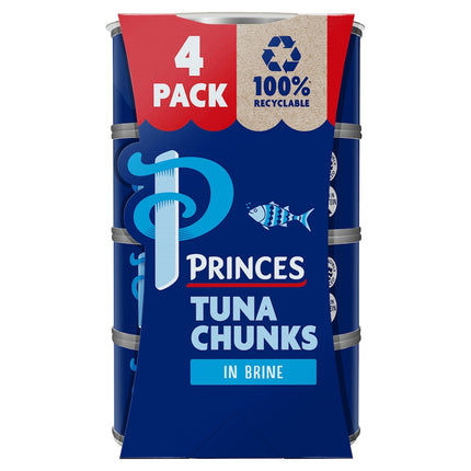Princes Tuna Chunks In Brine 4X145G