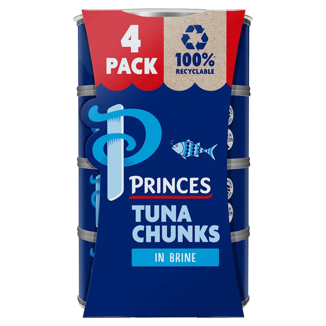 Princes Tuna Chunks In Brine 4X145G