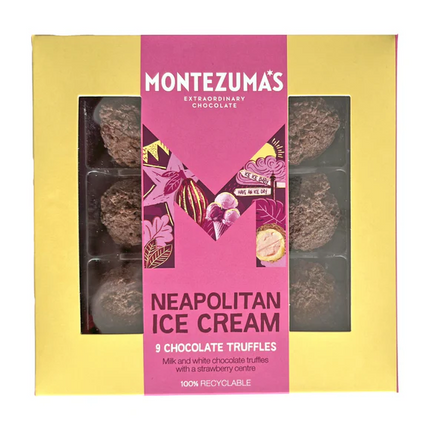 Montezumas Neapolitan (9XS) Ice Cream Chocolate Truffle Boxes 140g