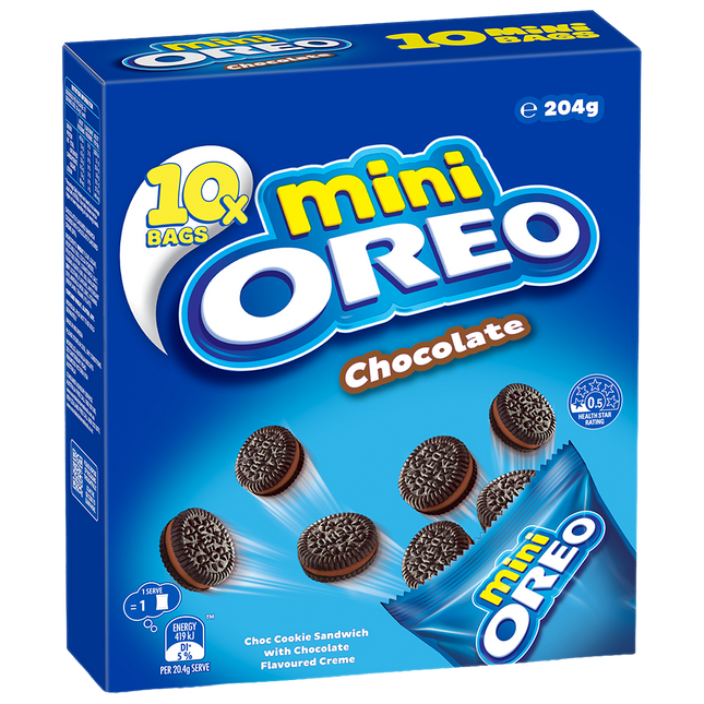 Oreo Mini Pouch Chocolate (10x20.4g) 204g