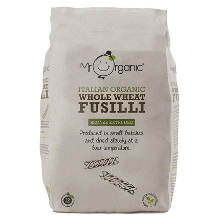 Mr Organic Fusilli Pasta Paper Packaging 500g