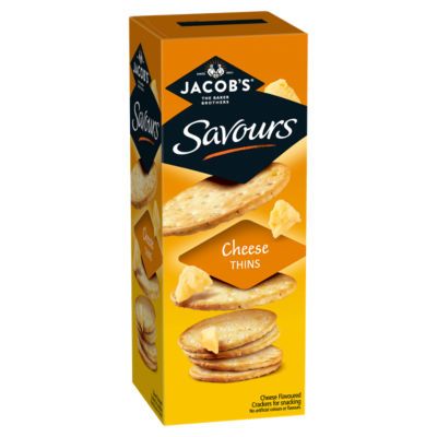 Jacob's Savours Thins Cheese Crackers 150g