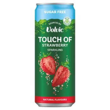 Volvic Touch of Fruit Strawberry Sparkling Sugar Free Can 330ml