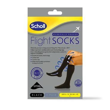 Scholl Flight Socks Sheer Large