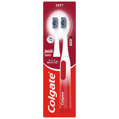 Colgate Battery Toothbrush 360 White Plus 2 Heads
