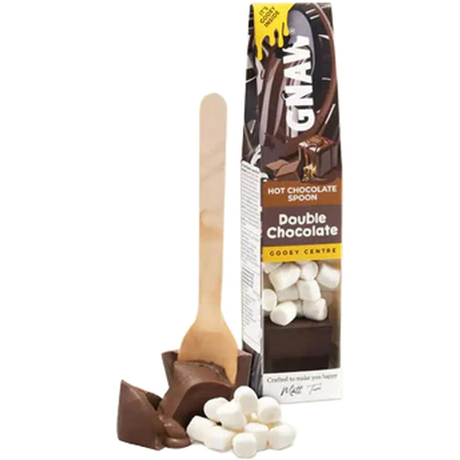 Gnaw Soft Centre Hot Chocolate Shots Double Chocolate 40g