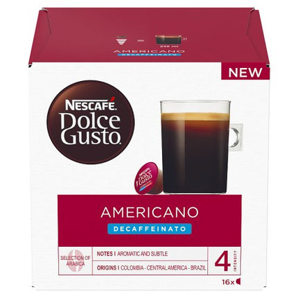 Nescafe Dolce Gusto Americano Decaf 16 Capsules 128g