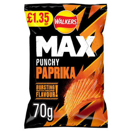 Walkers MAX Paprika PMP £1.35 70g