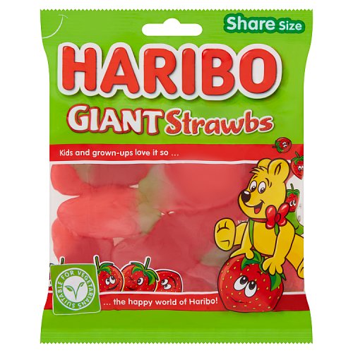 Haribo Giant Strawbs 160g
