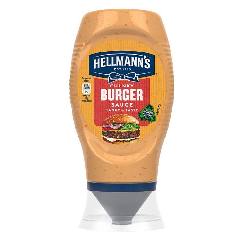 Hellmann's Chunky Burger Sauce Squeezy 250ml