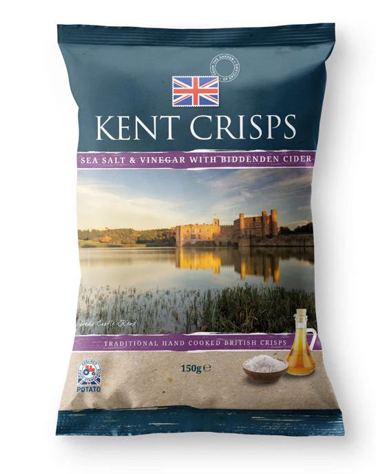 Kent Crisps Sea Salt & Vinegar with Biddenden Cider 150g