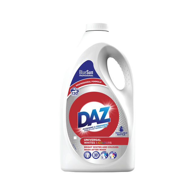 Daz Professional Whites & Colours Laundry Liquid Detergent 130w