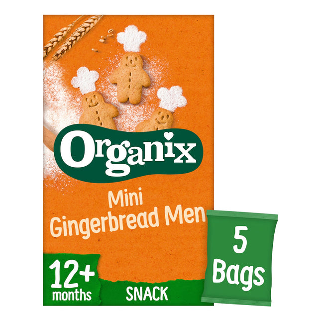 Organix Mini Gingerbread Men Biscuits 5 x 20g