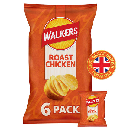Walkers Roast Chicken Multipack 6x25g