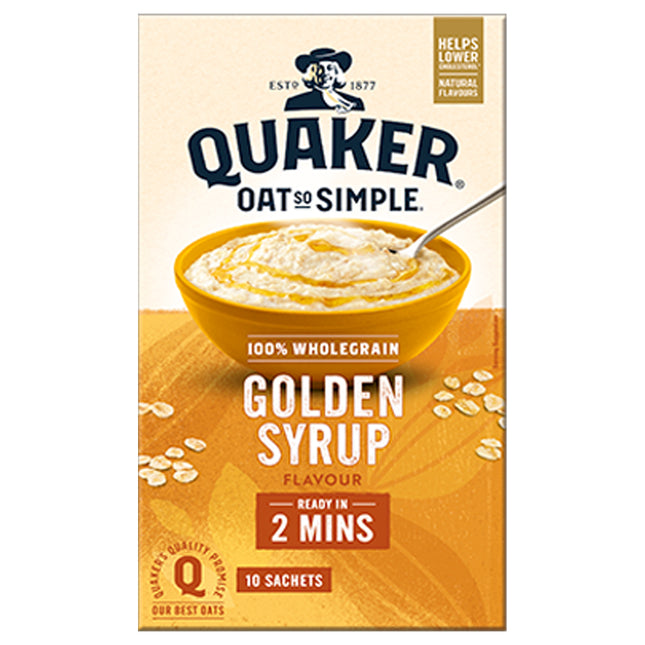 Quaker Oats Oat So Simple Golden Syrup Multipack 8x43g