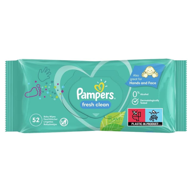 Pampers Baby Wipes Scented 52s