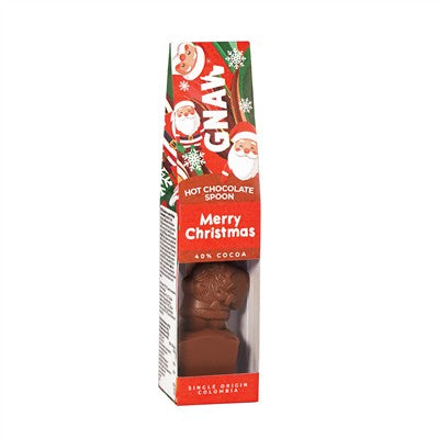 Gnaw Hot Choc Spoon Santa 40g