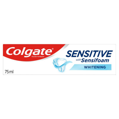 Colgate Toothpaste Sensitive 75ml Foam Whitening