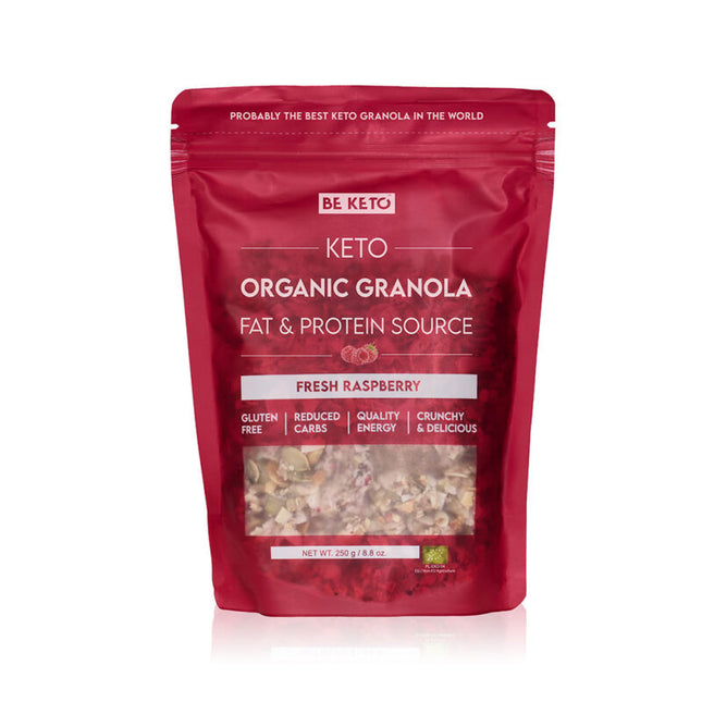 BeKeto Keto Granola Fresh Raspberry 250g
