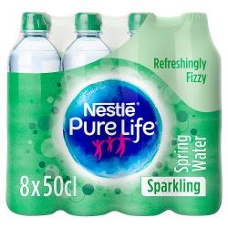 Nestle Pure Life Sparkling Water Multipack 8 x 50cl