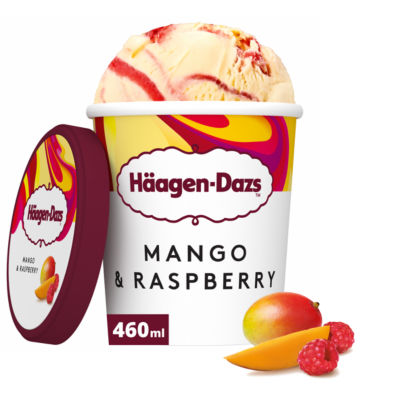 Haagen Dazs Mango & Raspberry Ice Cream 8 x 460ml