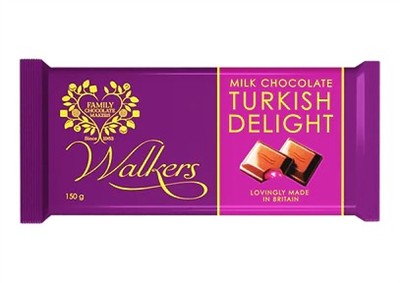 Walkers - Bar - Milk Chocolate -  Turkish Delight 100g