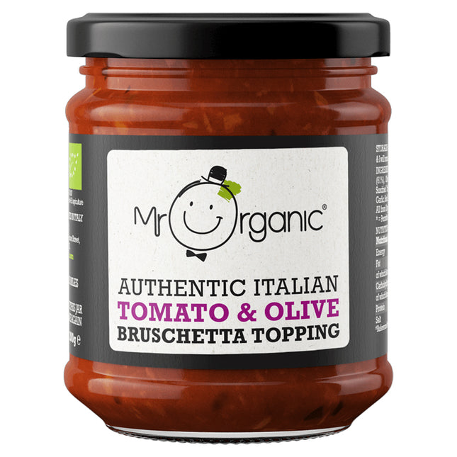 Mr Organic Italian Tomato & Olive Bruschetta Topping 200g