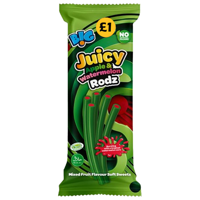 B!G Juicy Apple & Watermelon Rodz £1 PMP 150g