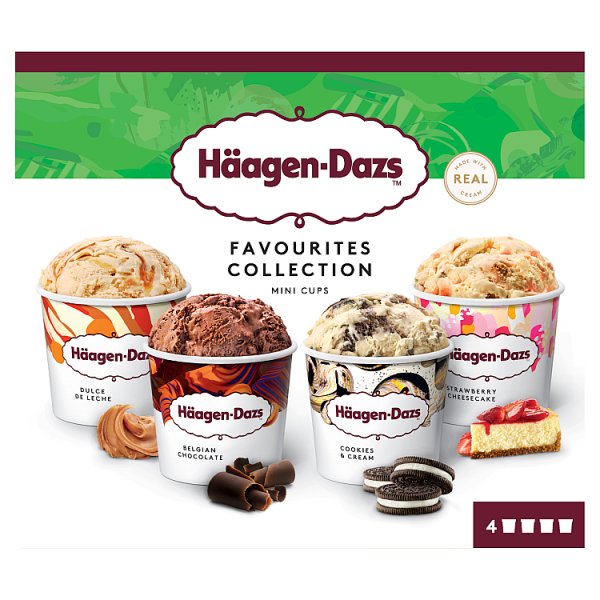 Haagen Dazs Favourites Collection Mini Cups 6 x (4 x 95ml)