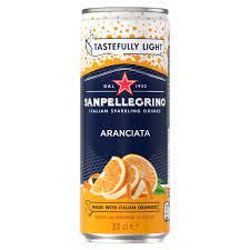 San Pellegrino Italian Sparkling Can Singles Aranciata 33cl