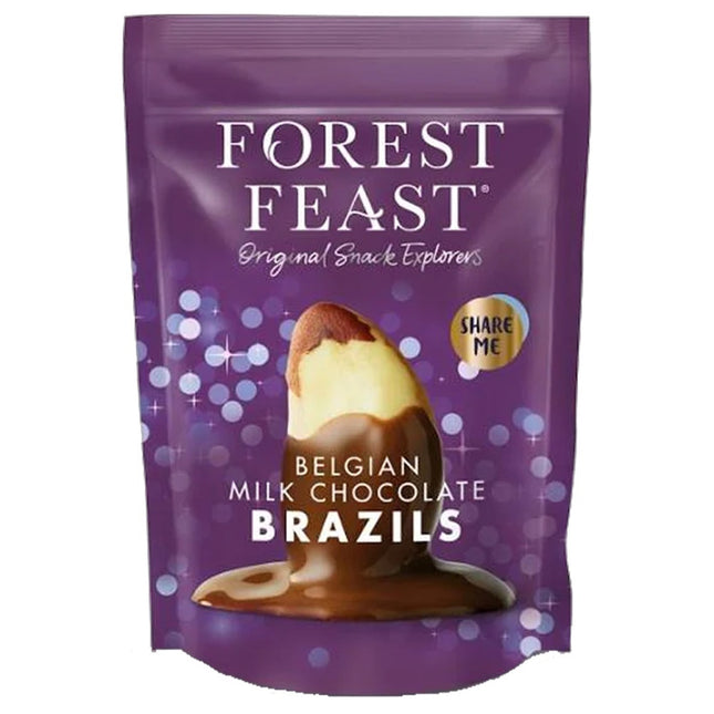 Forest Feast Belgian Milk Chocolate Brazils Sharing Bag 270g