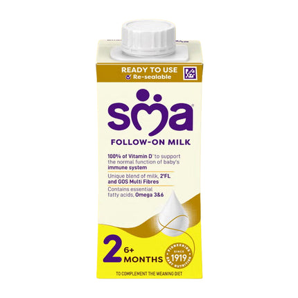 SMA PRO Follow-On Milk 6mth+ 12x200ml (SCREWCAP)