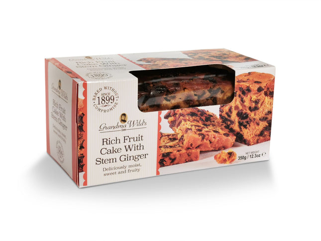 Grandma Wild's Rich Fruit Cake with Stem Ginger 350g