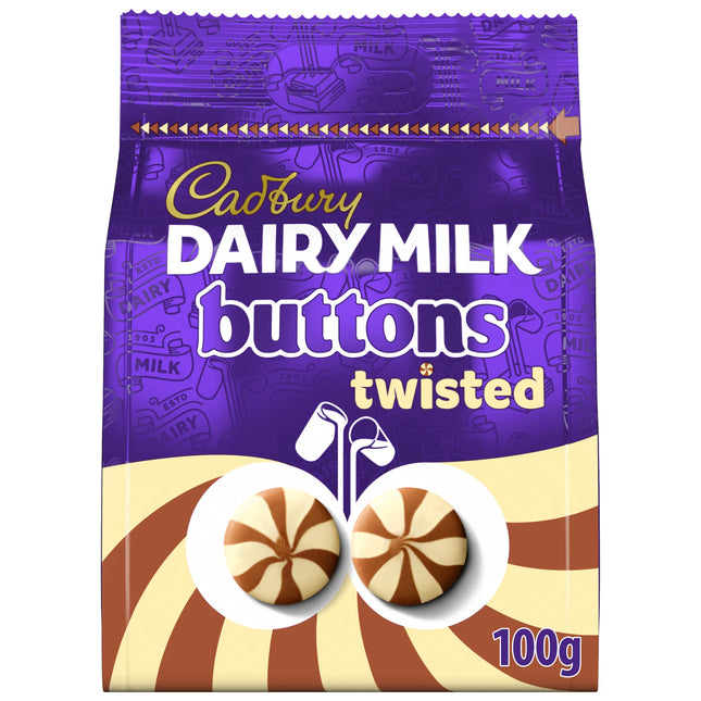 Cadbury Dairy Milk & White Giant Buttons 100g