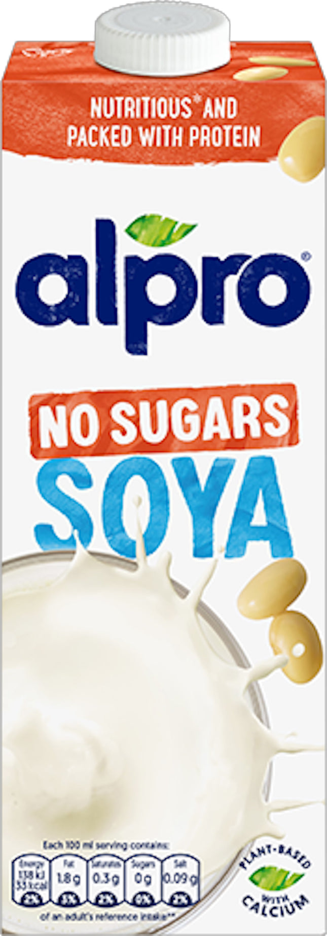 Alpro Soya Original No Sugars Long Life 1L
