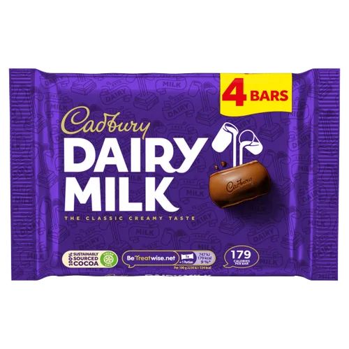 Cadbury Dairy Milk 134g 4 Pack