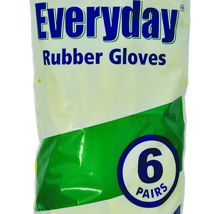 Everyday Catering Rubber Gloves Medium 6s