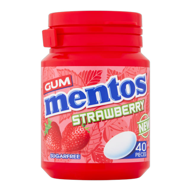 Mentos Strawberry Bottle 40 Pieces