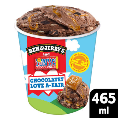 Ben & Jerrys TONYS Chocolatley love-A-Fair 465ml