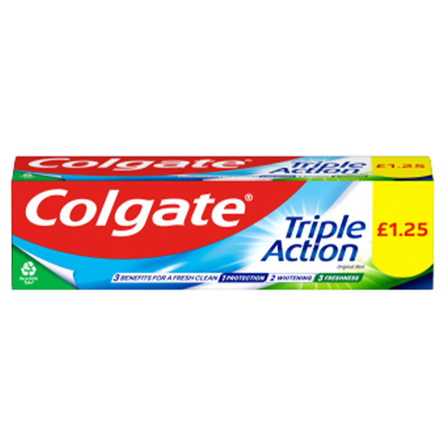 Colgate Toothpaste Triple Action 75ml PMP 1.25